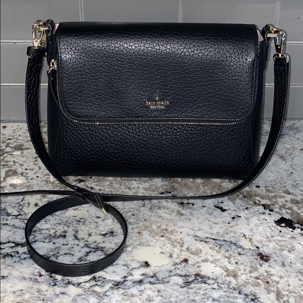 Kate Spade Black Polly Large Convertible Crossbody